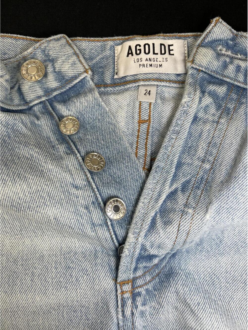 AGOLDE Denim Shorts Women's size 24 - Picture 3 of 8